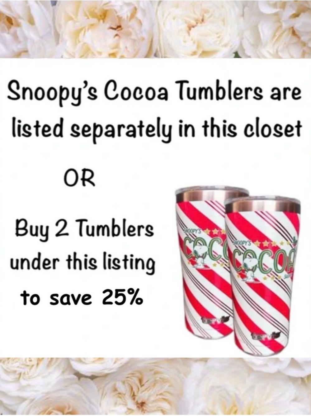 Snoopy's Cocoa Shoppe Tumbler Set
